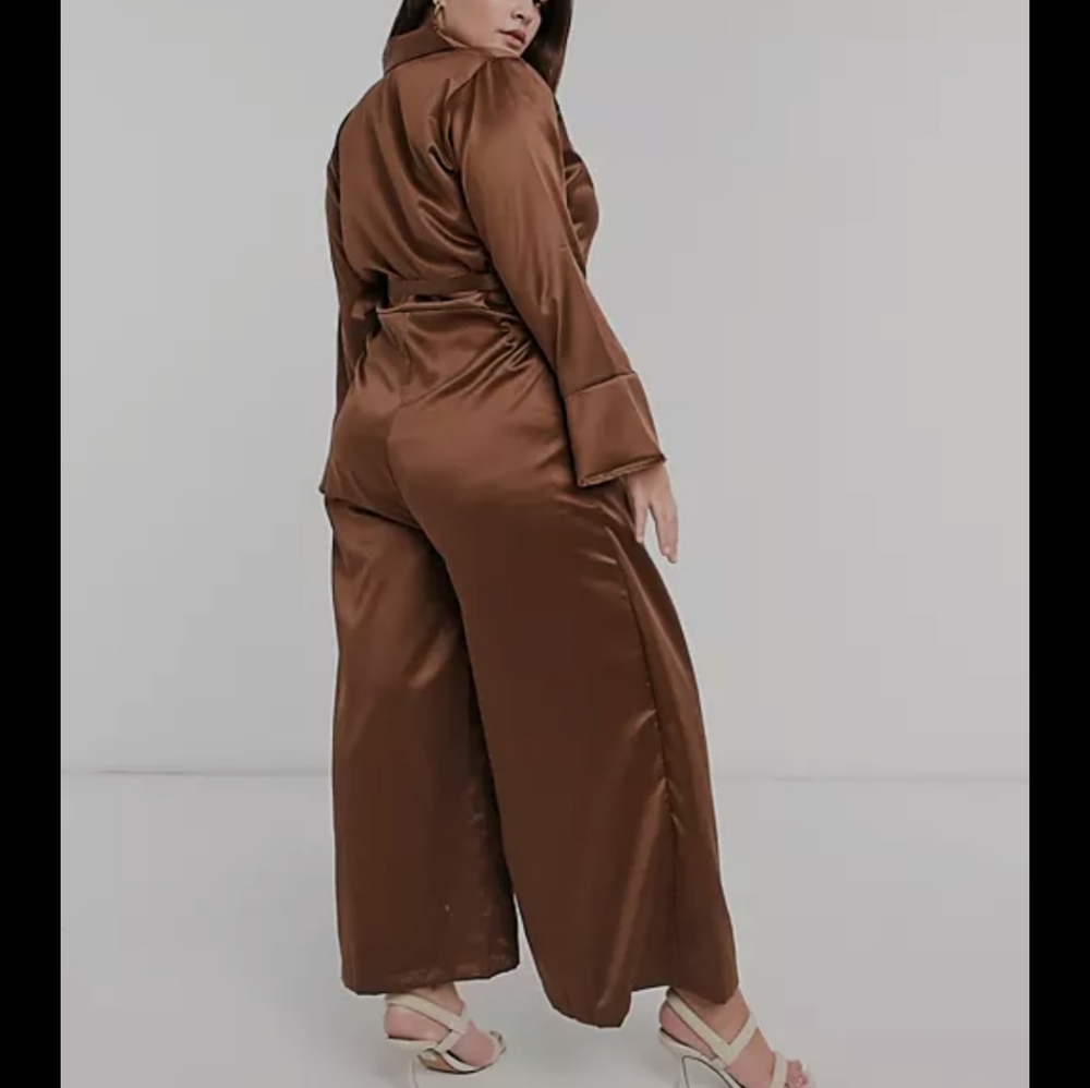 Verona Curve Jumpsuit With Wrap Front Detail In C… - image 2